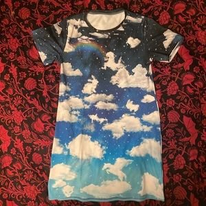 Size XS Blackmilk Cloud Watching Tee Dress